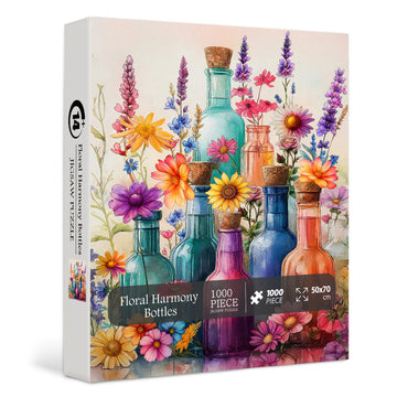 Bottiglie di armonia floreale puzzle puzzle 1000 pezzi